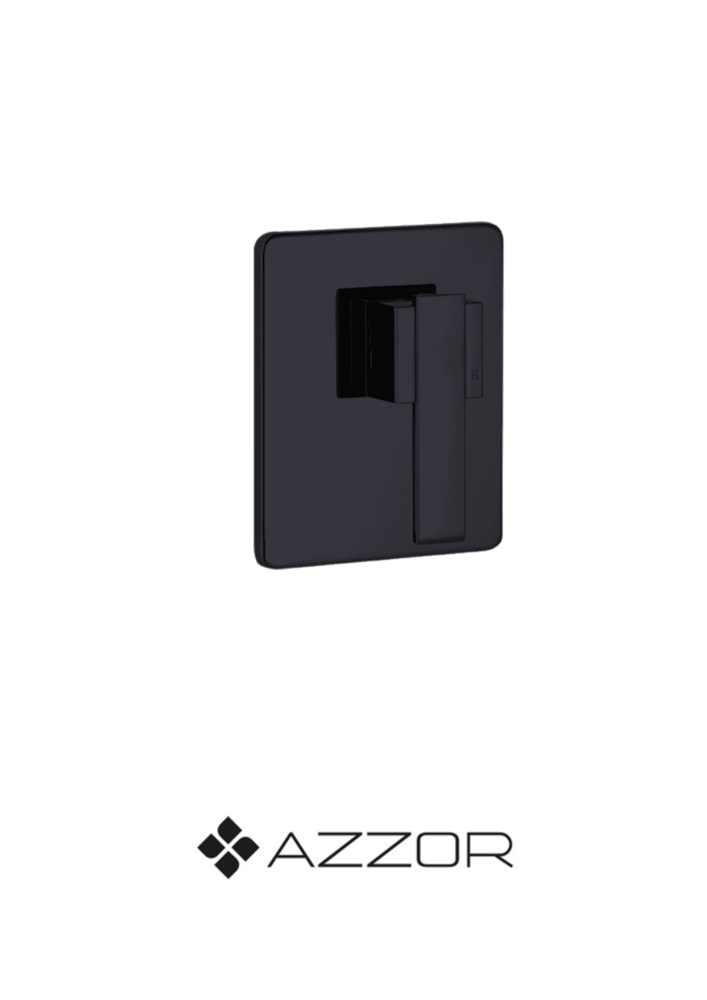 AZZOR - Monocontrol Azzor Sarabi de ducha negra - AZZ-AXE124700MB