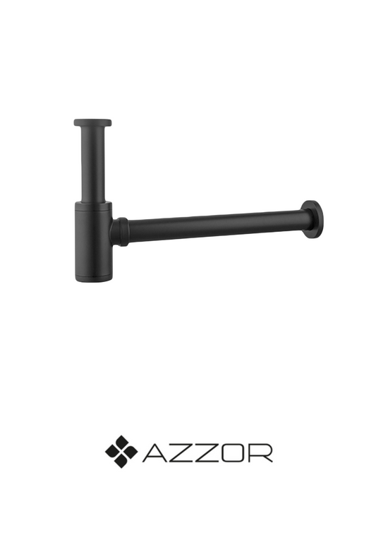 AZZOR - Sifón Azzor redondo Negro - AZZ-AXE8009MB