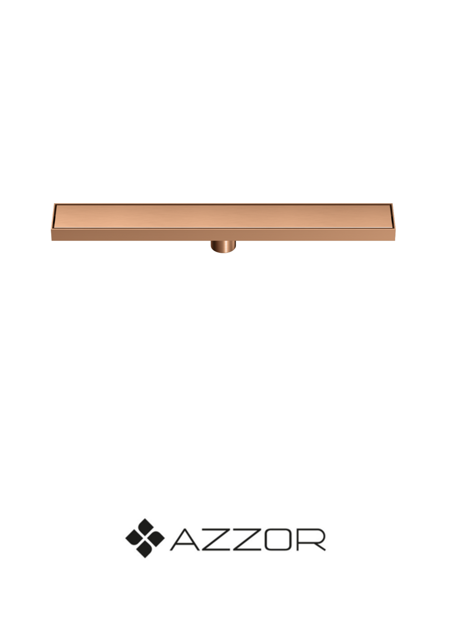 AZZOR - Rejilla Azzor decorativa de dcuha 60cm Oro Rosa Mate (Incrustrada) - AZZ-AXE7882560-BRG