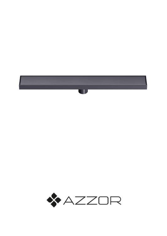 AZZOR - Rejilla Azzor decorativa de ducha 60 CM Gunmetal (Incrustrada) - AZZ-AXE7882560-GM