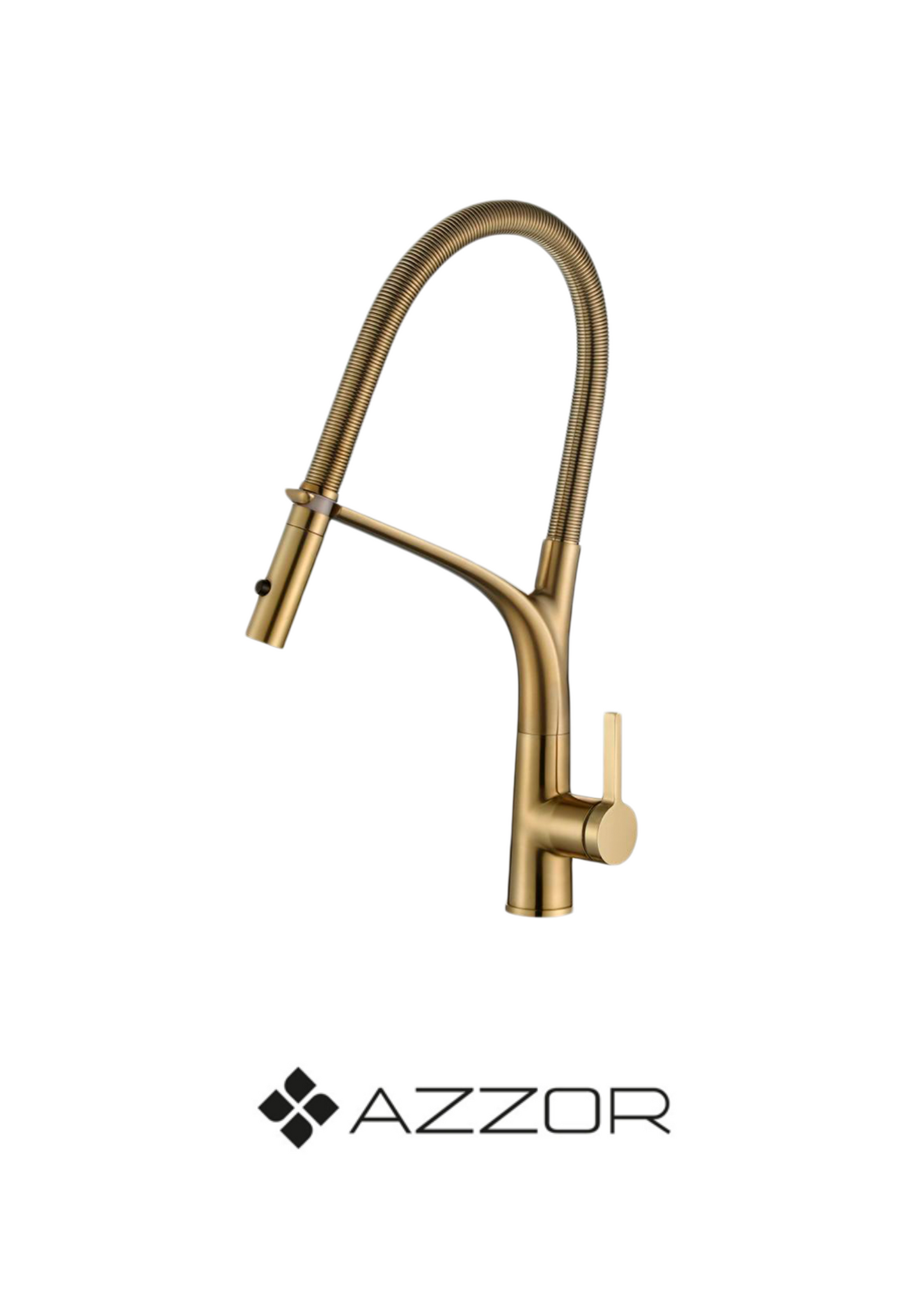 AZZOR - Grifería Azzor de cocina con Maguera Oro Mate - AZZ-AZ59905SG-FP