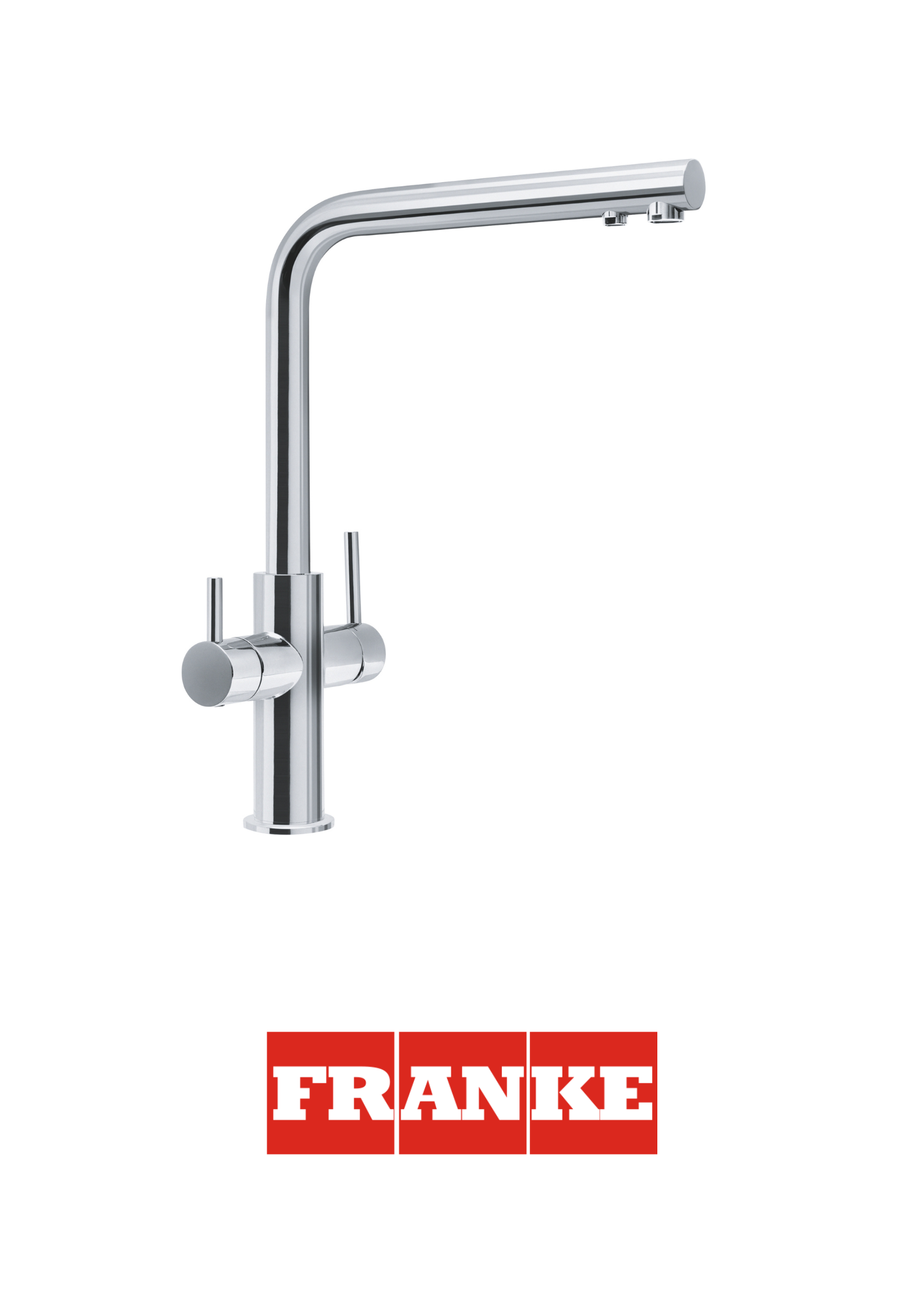 FRANKE- Grifo mezclador acero 3 vías - NEPTUNE CLEAR - 115.0370.689