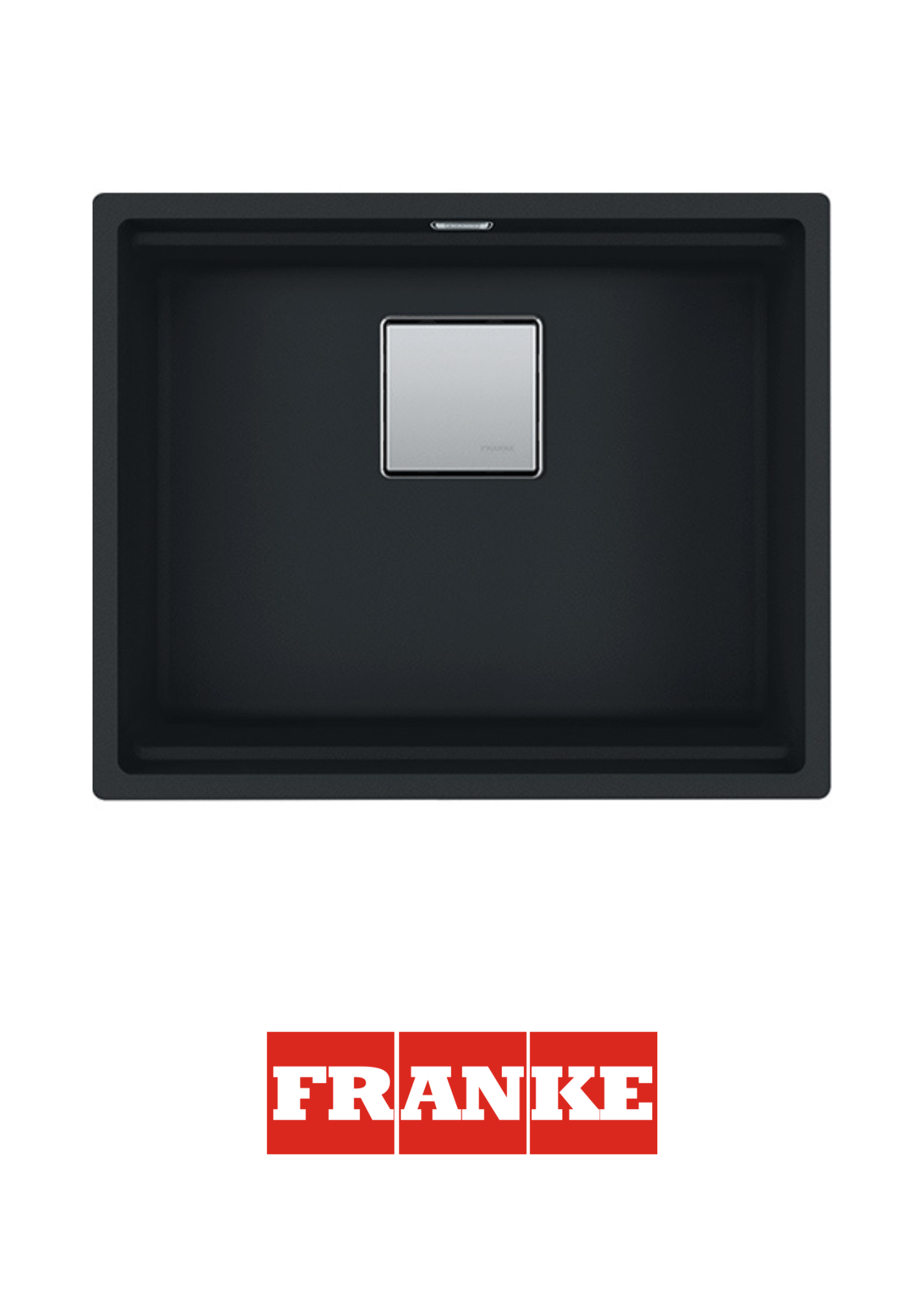 FRANKE- Poceta sintética kubus 2 - KNG 110-52 NEGRO MATE 125.0630.924