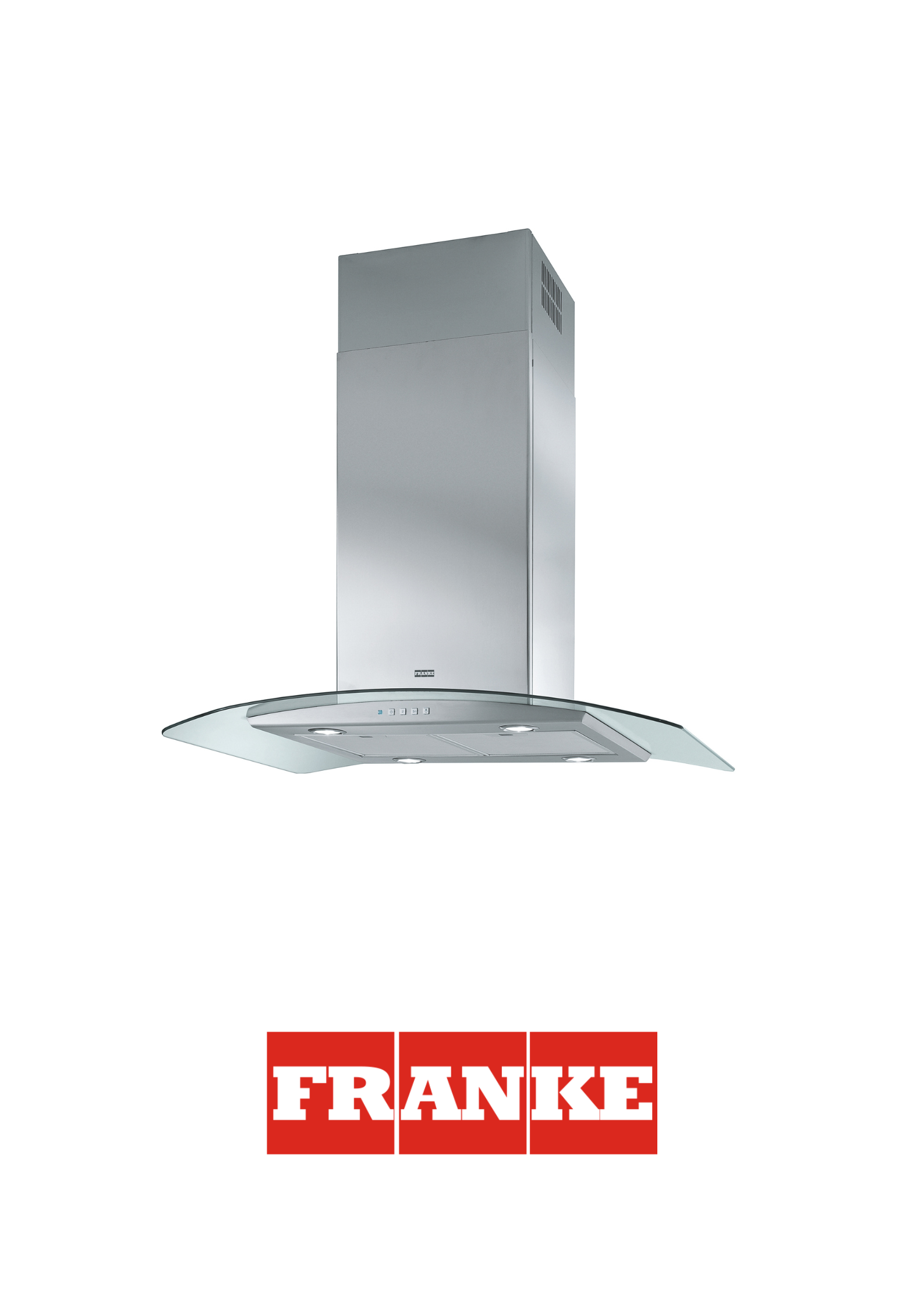 FRANKE - Extractor de pared acero/ vidrio curvo de 90CM - 110.0389.113