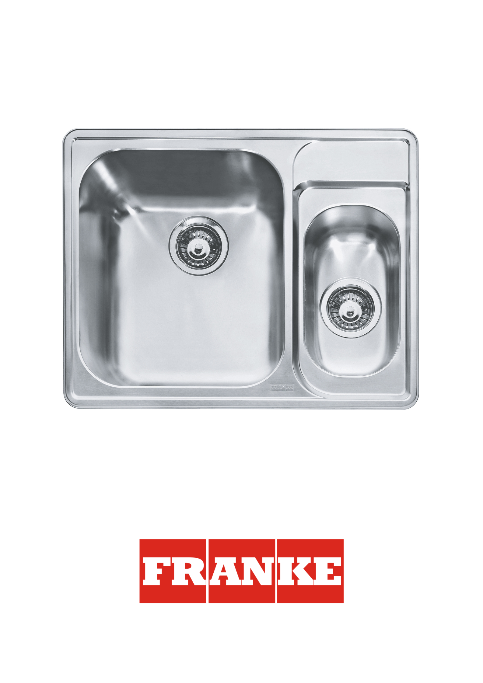 FRANKE - Poceta acero doble tina - ZOC 660 - 101.0021.604