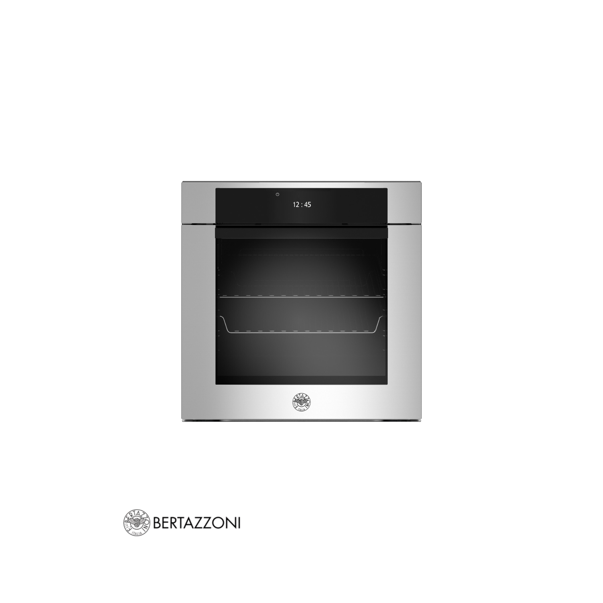 BERTAZZONI -Horno Moderno 60CM, Full Vapor, Pirolítico, Pantalla TFT, Color Acero - F6011MODVPTX/23