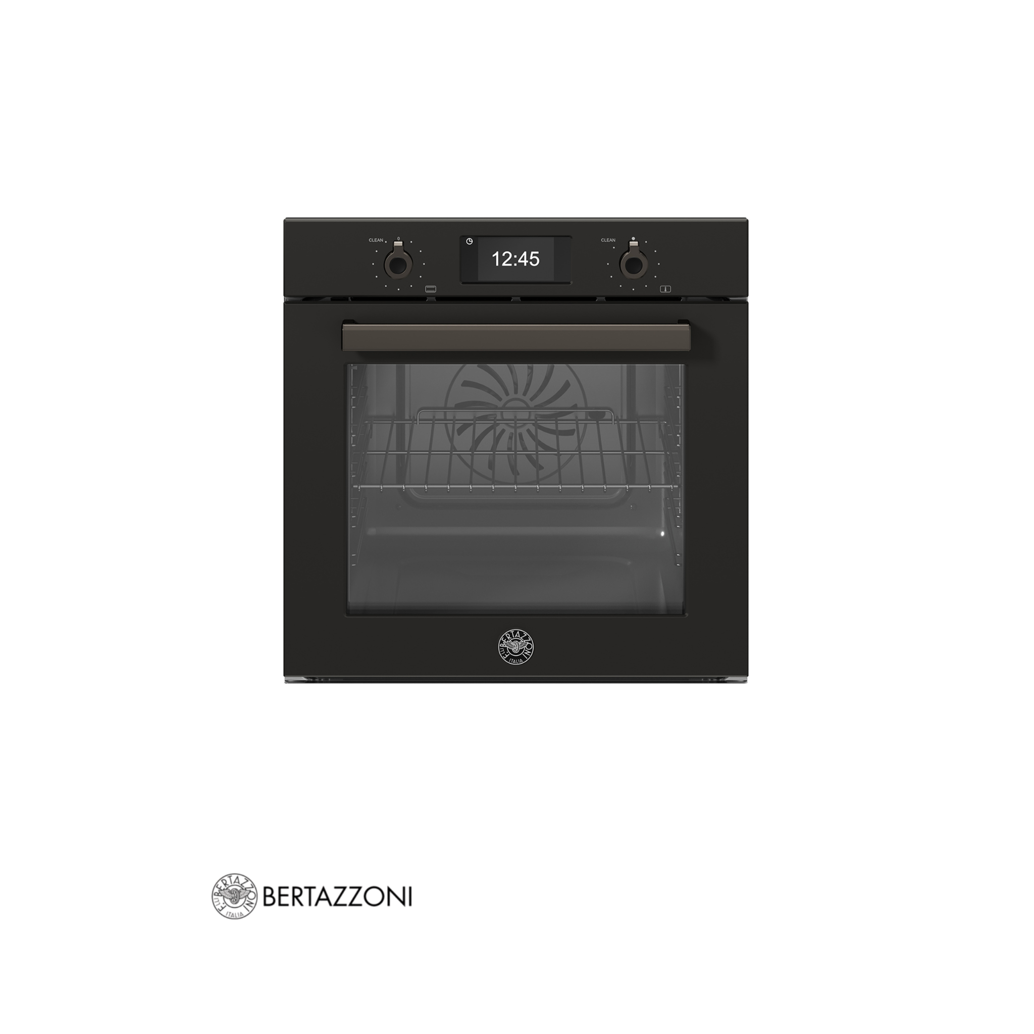 BERTAZZONI - Horno Profesional, Full Vapor, Pirolítico, Pantalla TFT, Asistente de cocción  Color Carbón - F6011PROVPTN/23