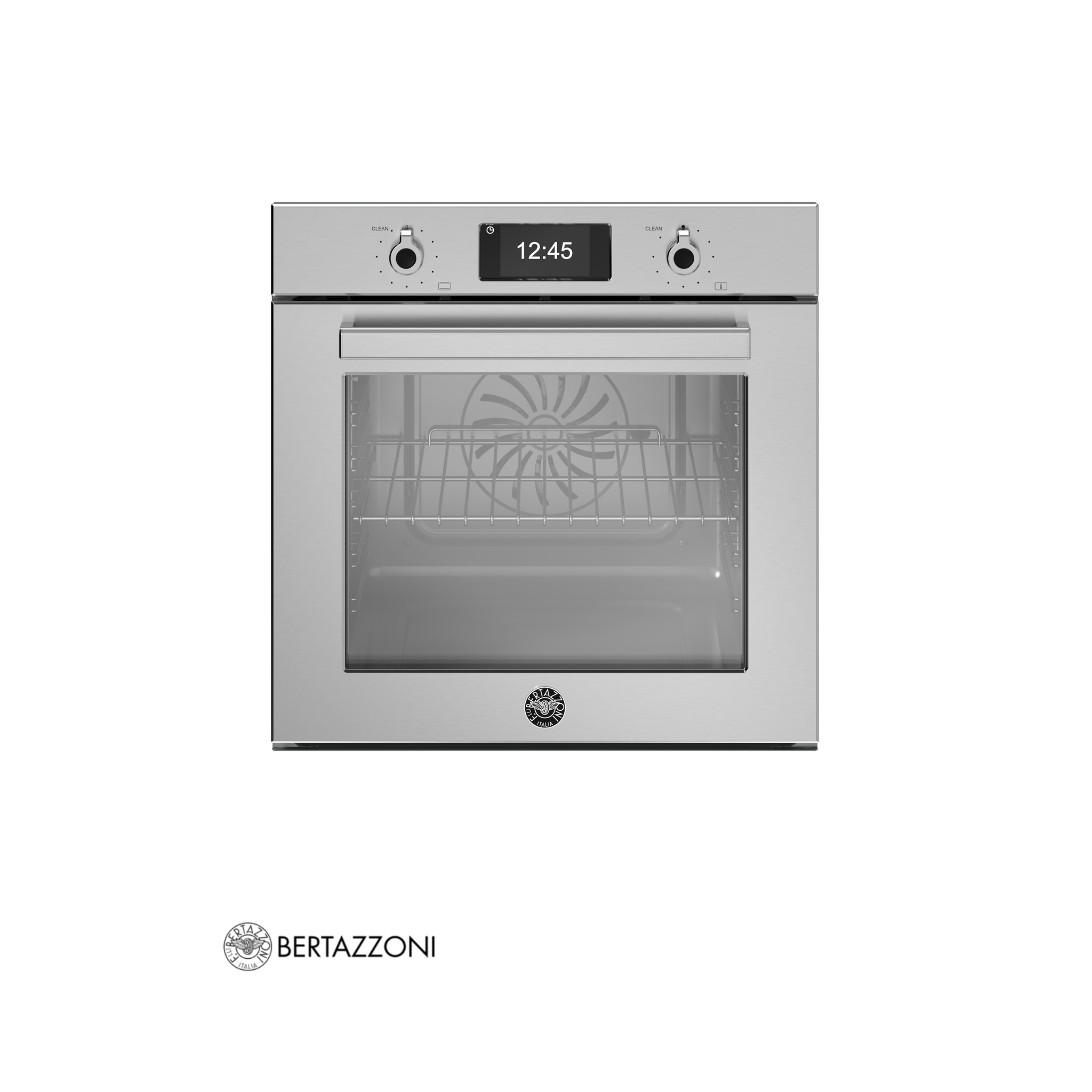 BERTAZZONI - Horno Profesional, Full Vapor, Pirolítico, Pantalla TFT, Asistente de cocción, Color Acero - F6011PROVPTX/23