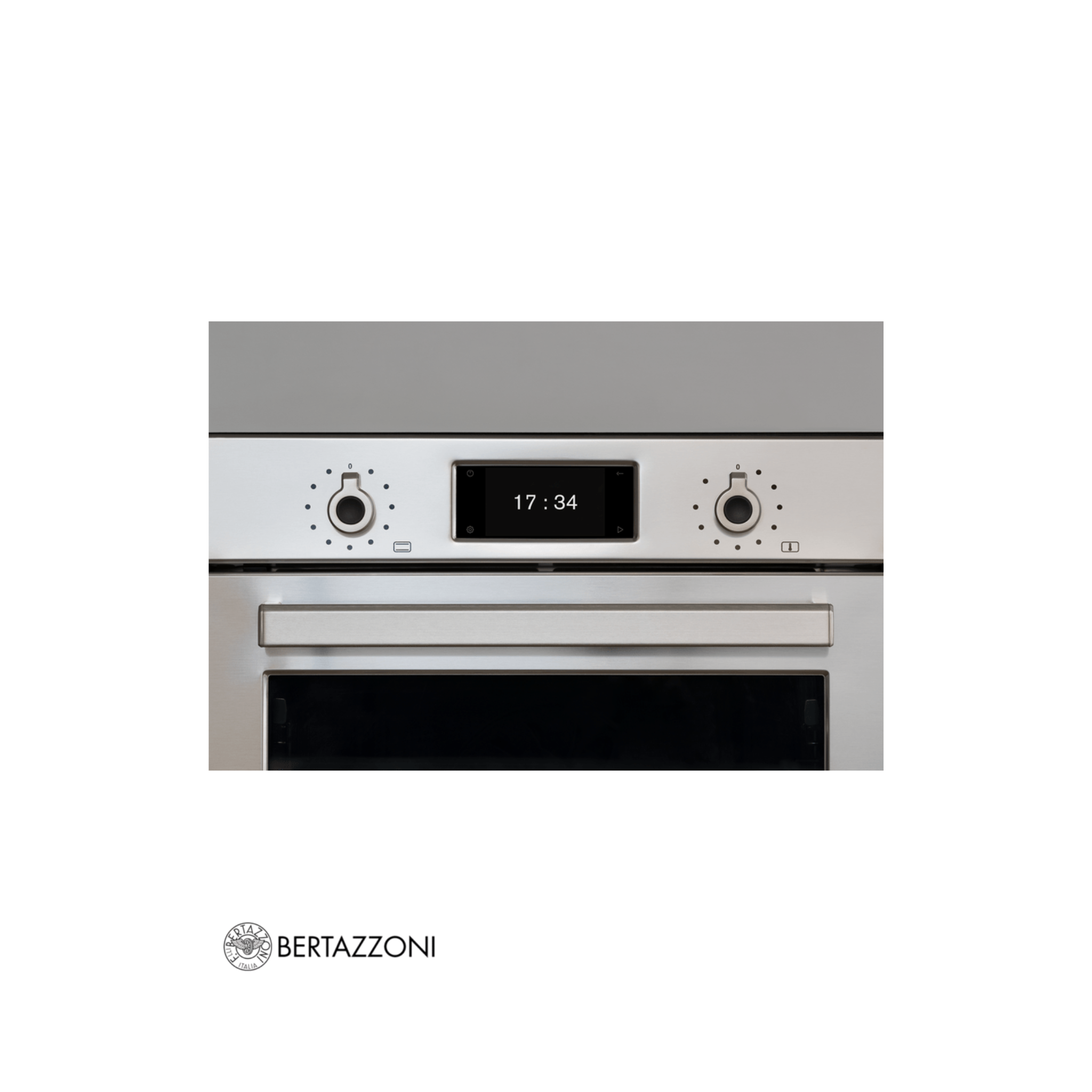 BERTAZZONI - Horno Profesional, Full Vapor, Pirolítico, Pantalla TFT, Asistente de cocción, Color Acero - F6011PROVPTX/23