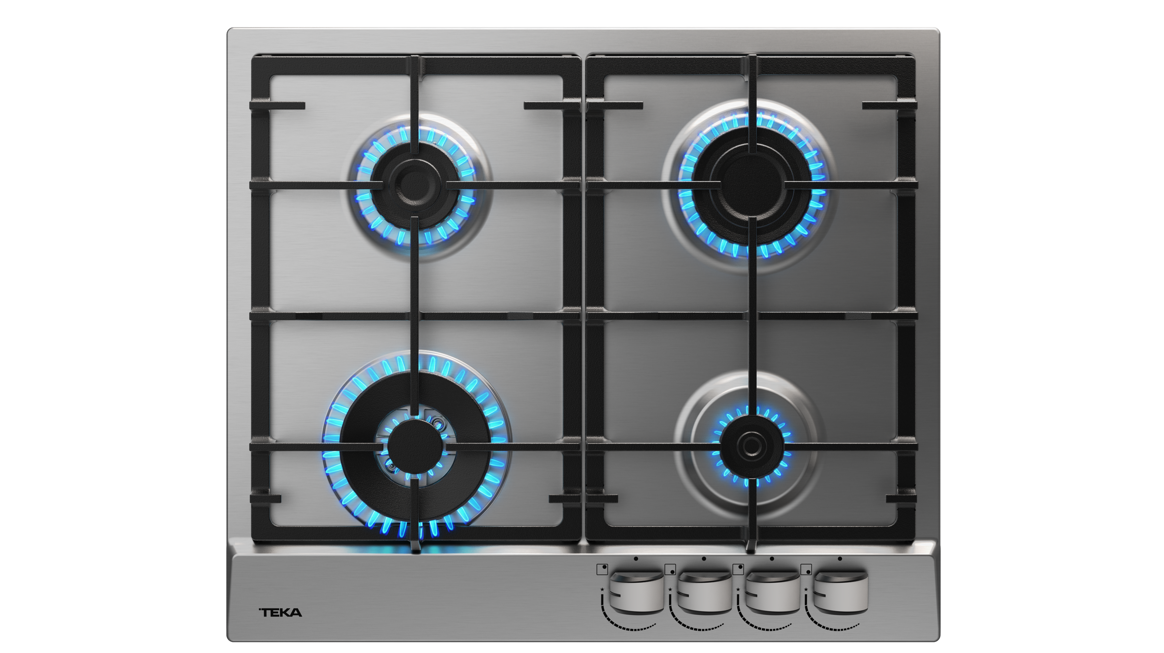 TEKA - Encimera de gas con 4 zonas de cocción y encendido automático GSC 64320 SB - 112610071
