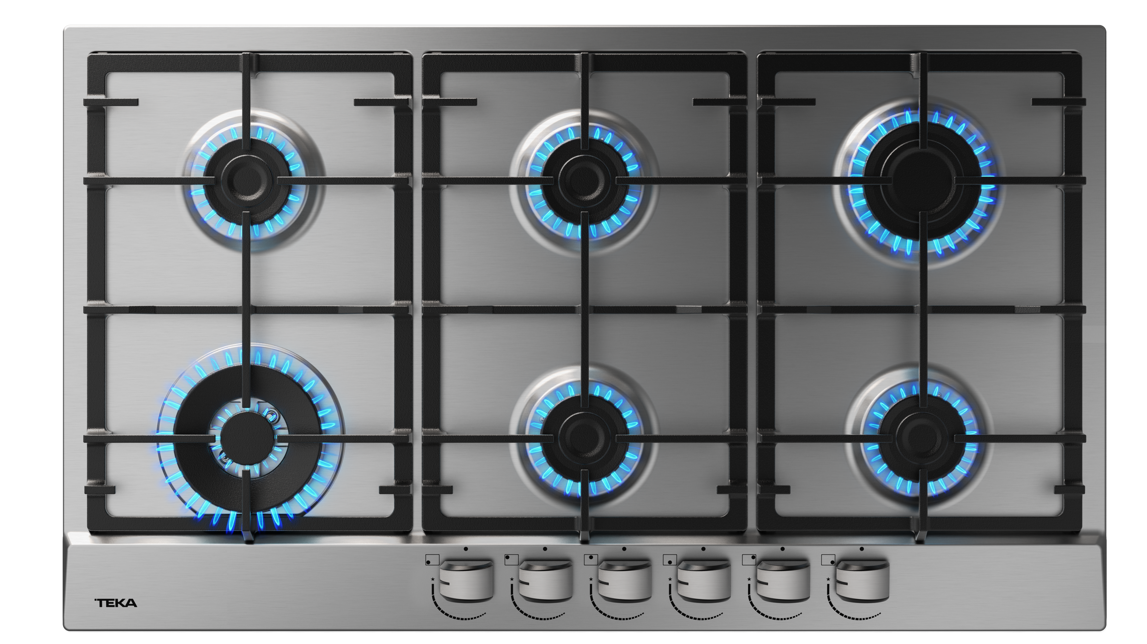 TEKA Encimera de gas con 6 zonas de cocción y encendido automático GSC 96320 - 112610067