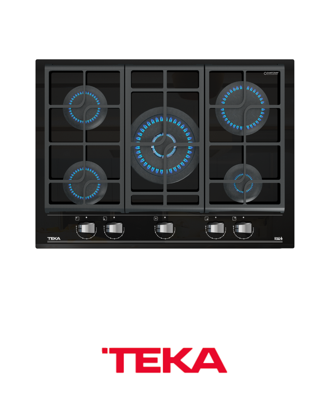 TEKA - Placa cristal gas Negro 70 CM; GZC 75330 XBB - 112570093