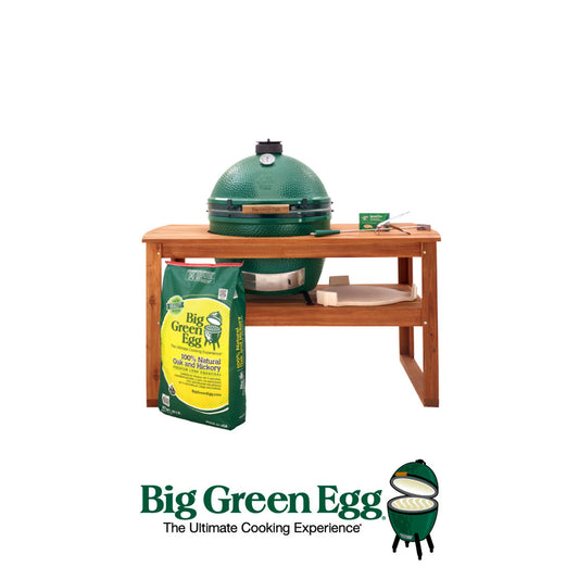 BIG GREEN EGG - KIT BASICO MESA DE ACACIA DELUXE Large