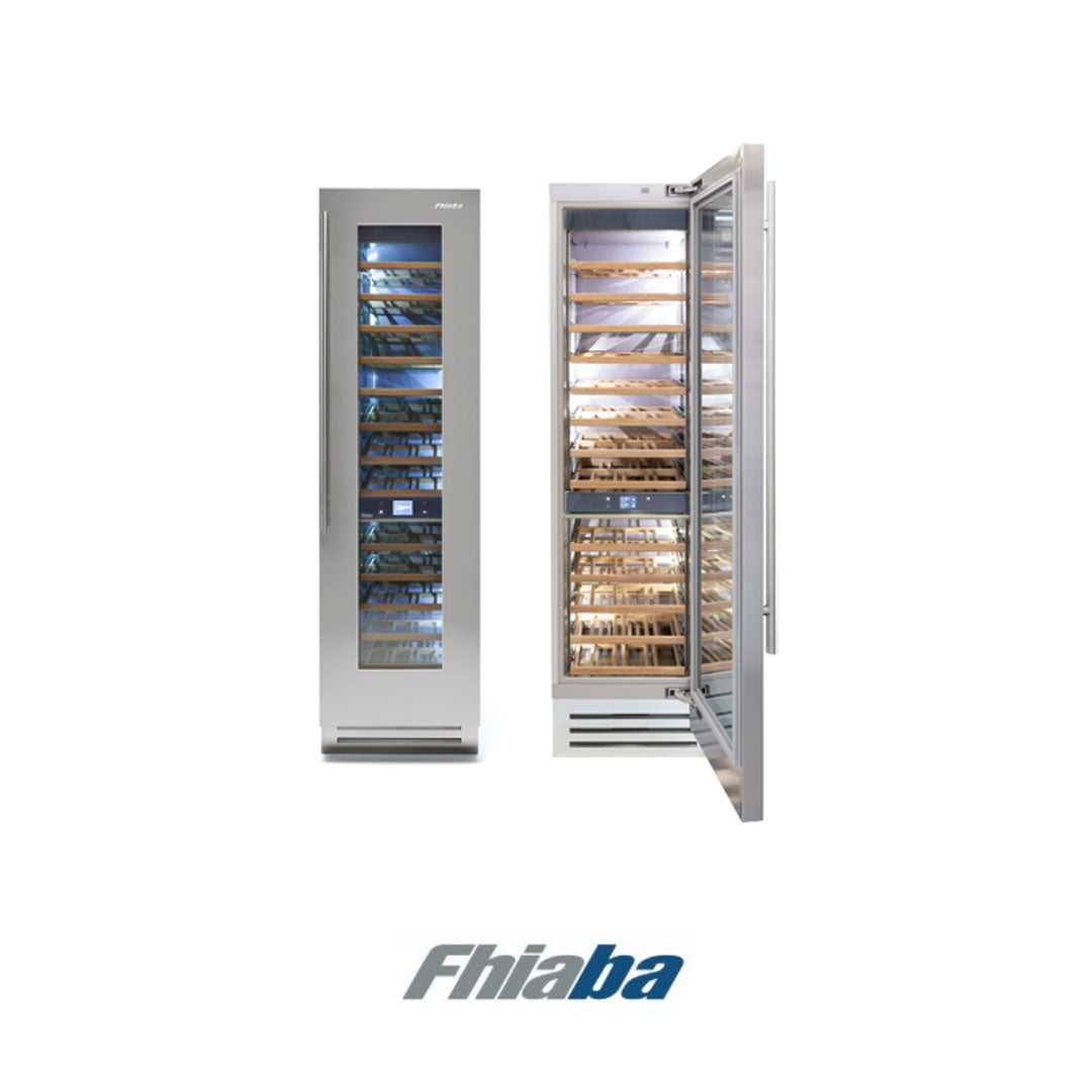 FHIABA - KS5990FW6R - Cava de vinos alta puerta en acero  60cm