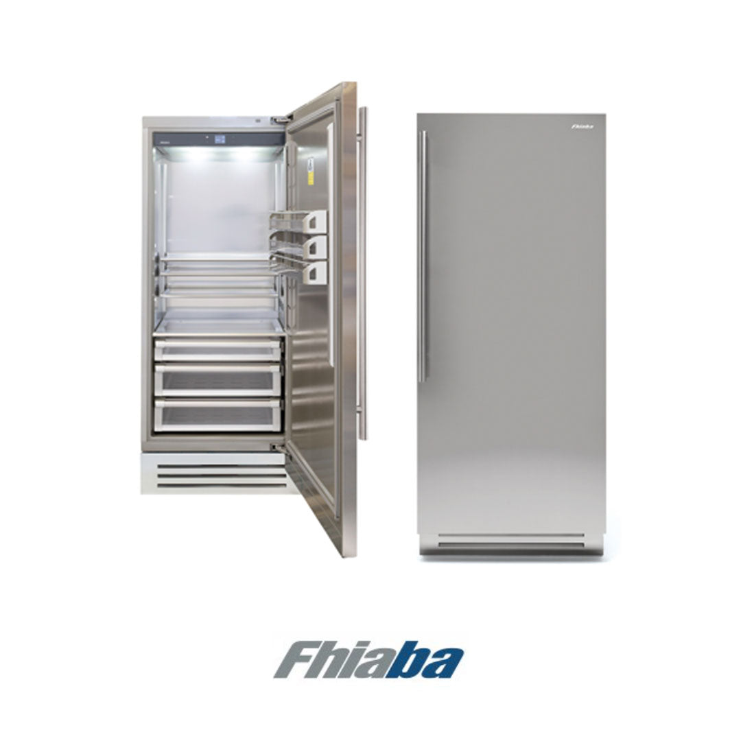 FHIABA - KS8990FR6DR - Refrigerador puerta en acero 90cm