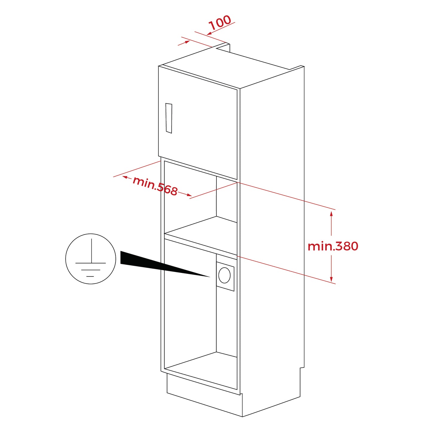 TEKA - Microondas integrable inox;   MS 620 BIS -  40584012