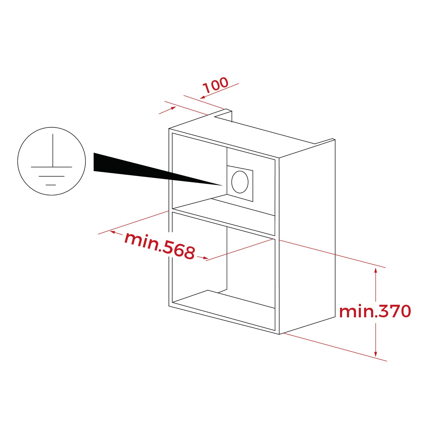 TEKA - Microondas integrable inox;   MS 620 BIS -  40584012