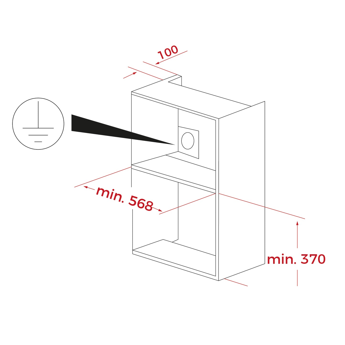 TEKA - Microondas integrable negro 60cm;  ML 822 BIS L - 40584305