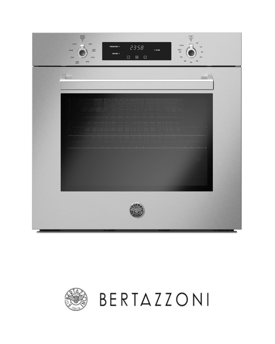 BERTAZZONI - Horno Profesional Multifunción 30 pulgadas color Acero Inox - PROF30FSEXV