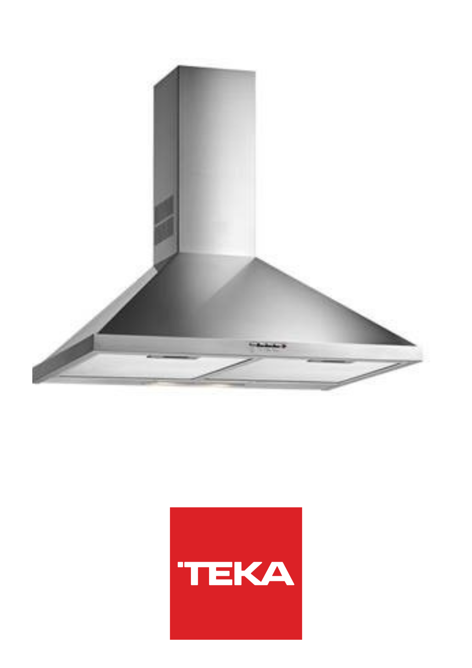 TEKA - Campana Piramidal de pared de 60 cm con mandos pulsantes; DBB 60 - 40460400