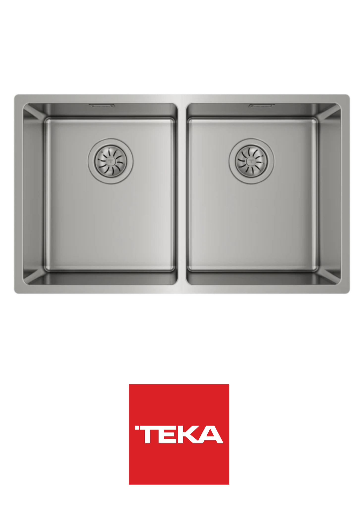 TEKA - Poceta doble en acero;  RS15 2C 740 - 115030009