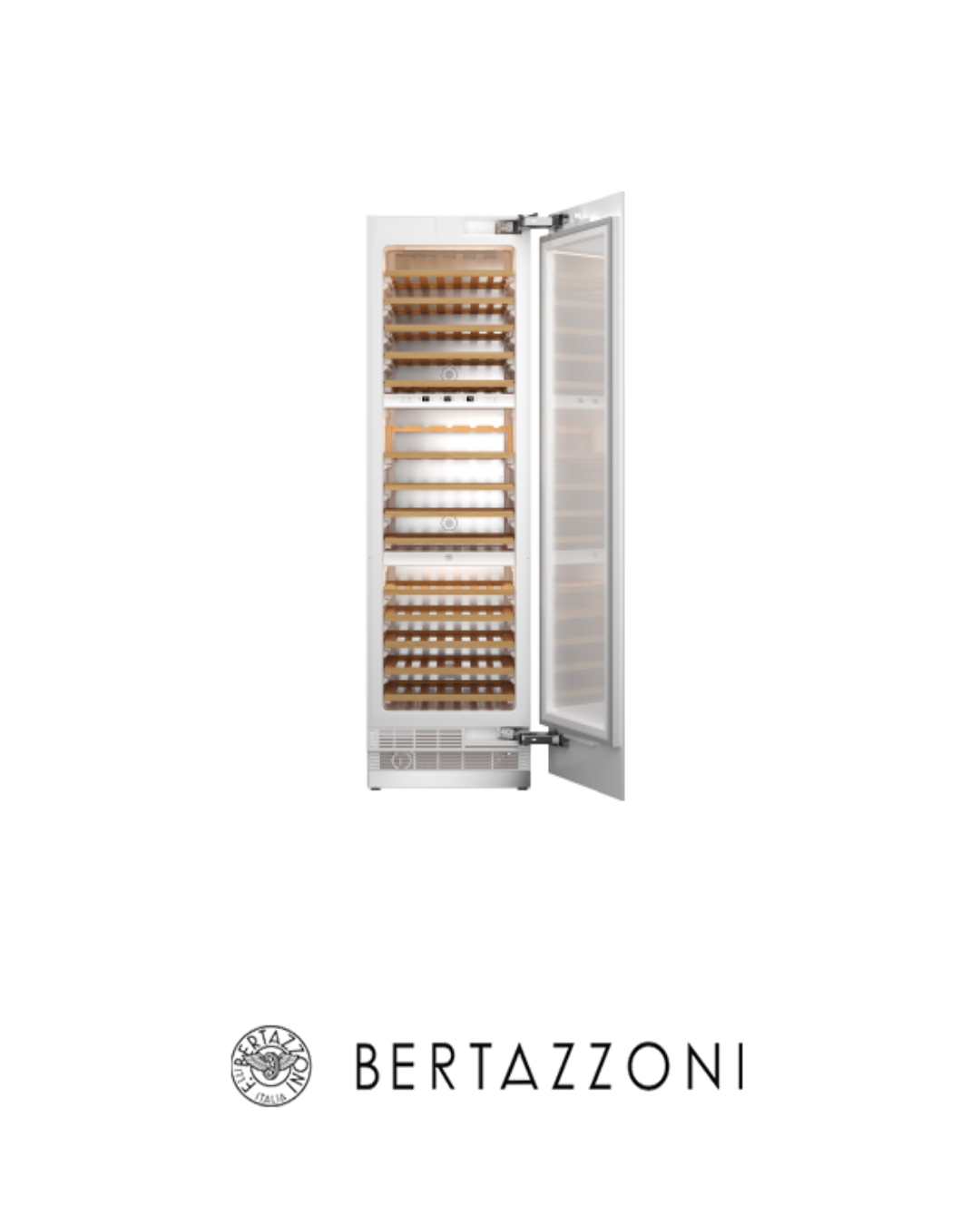 BERTAZZONI - Cava De Vinos 60CM 2 Zonas 80 Botellas - REF24WCBPNV