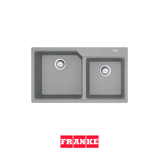 FRANKE - UBG 620-86 - Gris piedra Poceta sintética doble Urban gris claro