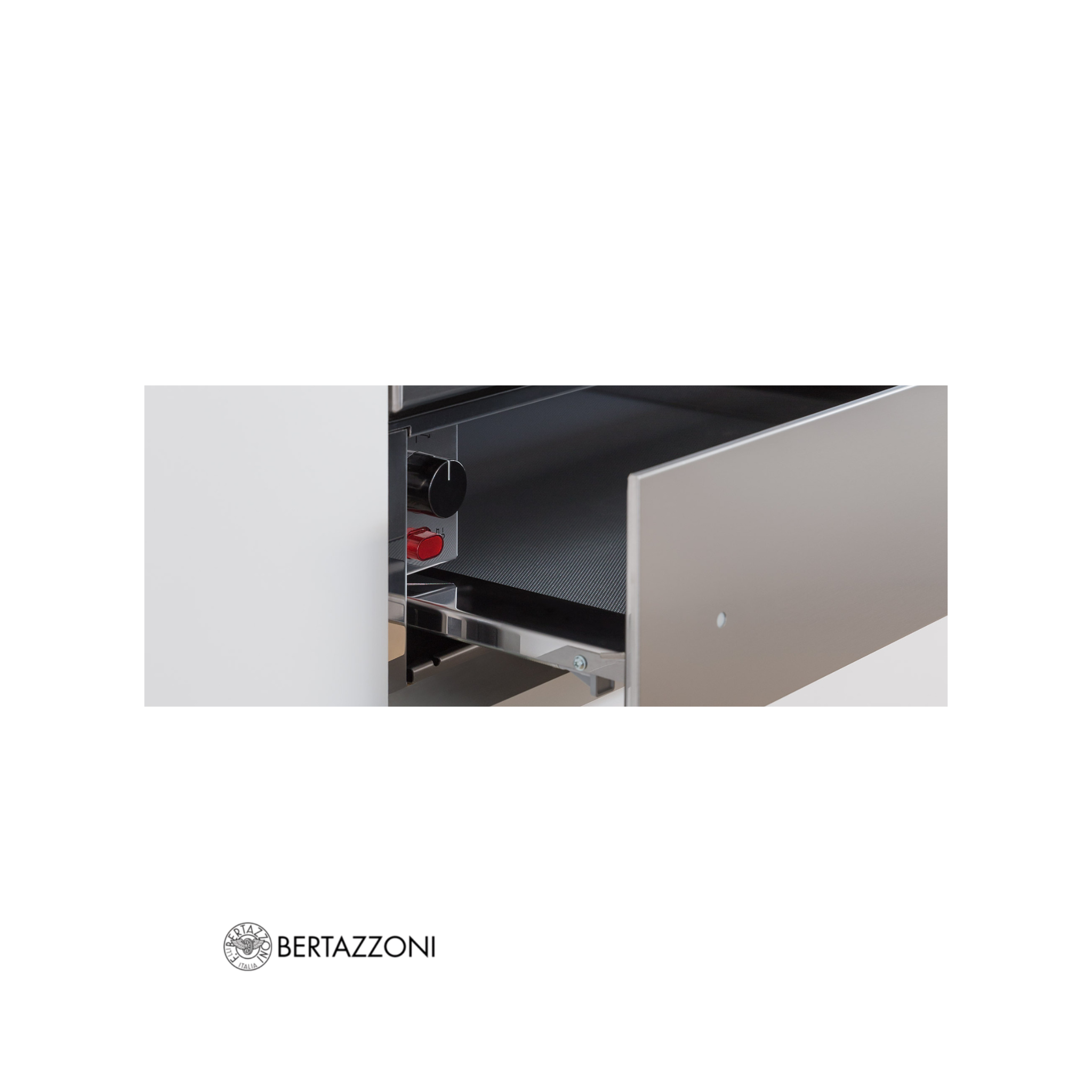 BERTAZZONI  - Cajón calentador de platos Moderno 60cm Acero - WD60X