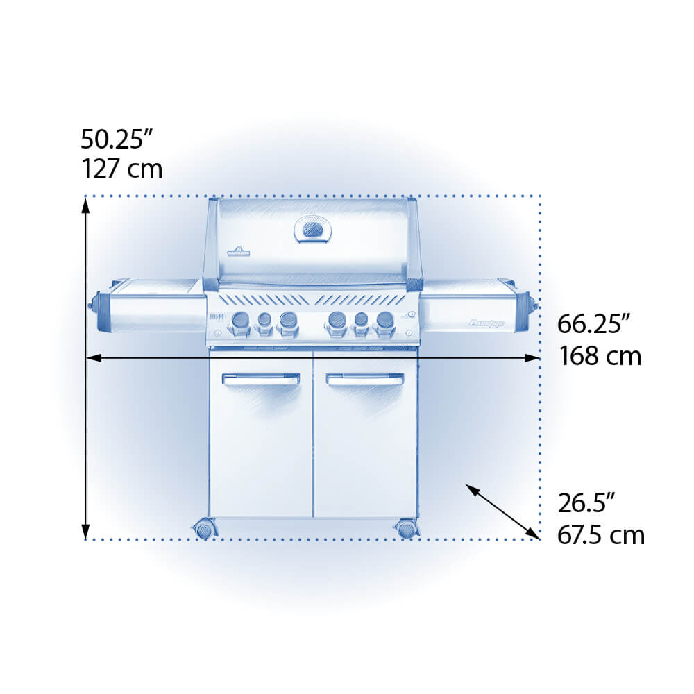 NAPOLEON - Asador Napoleon Gas Prestige 500RSIBN - P500RSIBNSS-3