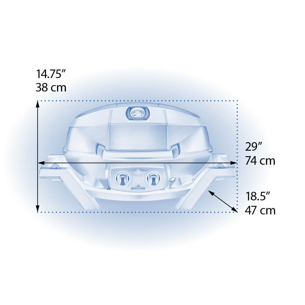 NAPOLEON - Asador Napoleon Portátil Travel QPRO285 - PRO285-BK