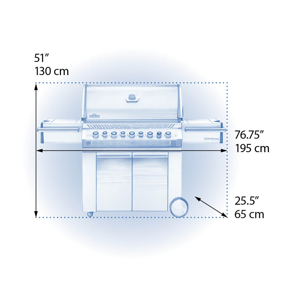 NAPOLEON - Asador Napoleon Gas Prestige Pro 665RSI - PRO665RSIBPSS