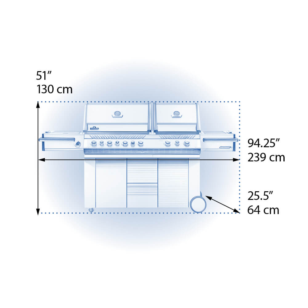 NAPOLEON - Asador Napoleon Gas Prestige Pro 825RSI - PRO825RSBIPSS