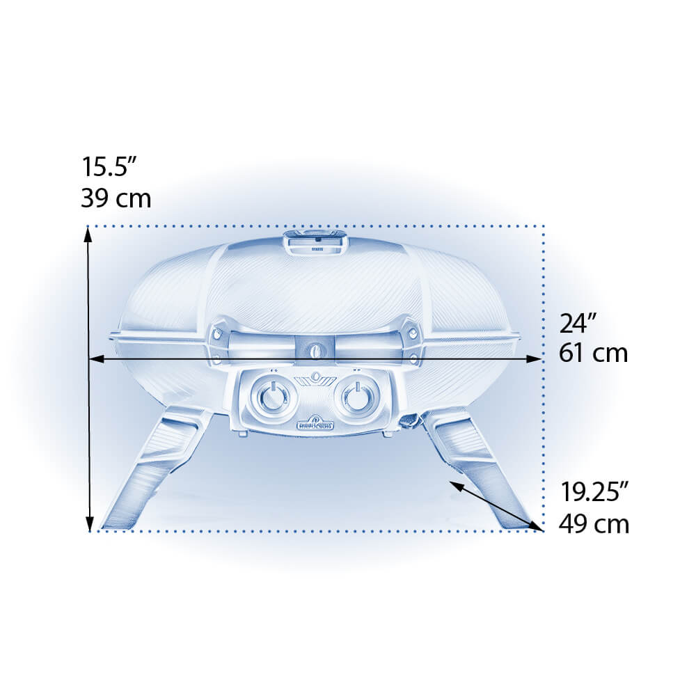 NAPOLEON - Asador Napoleon Portátil Travel Q 285BL - TQ285-BL-1