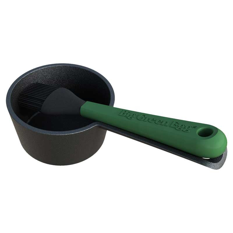 BIG GREEN EGG - BGE Cacerola Hierro Fundido con Brocha - 117663